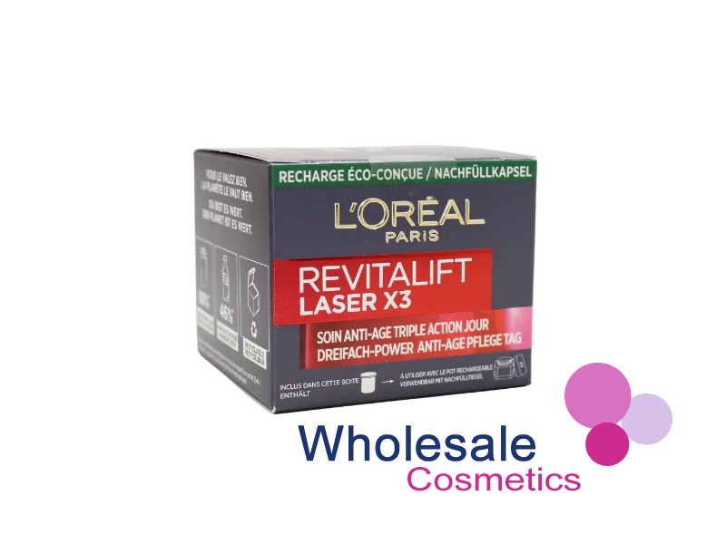 6 x L'Oreal Revitalift Laser X3 Anti-Aging Cream Refill 50ml